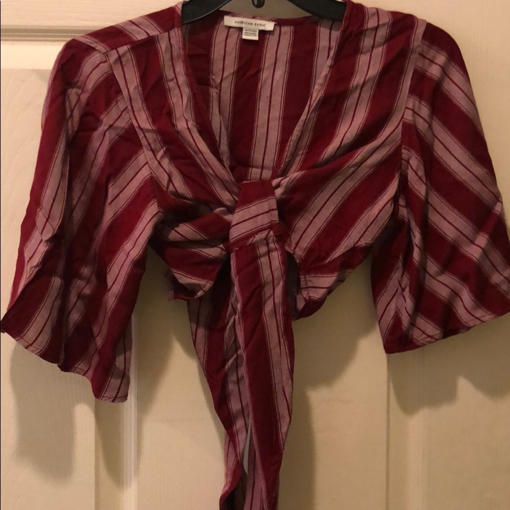 Crop Tie Front/Wrap Top